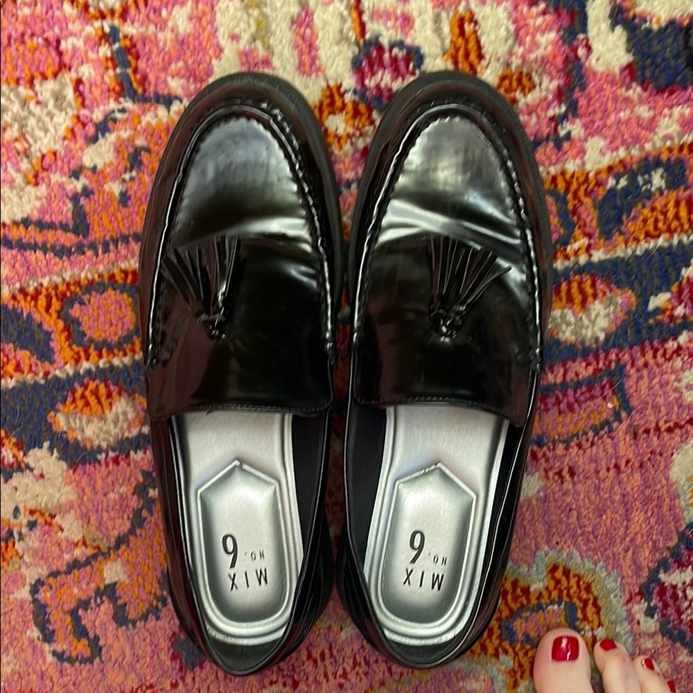 Mix No. 6 Black Loafers for Women